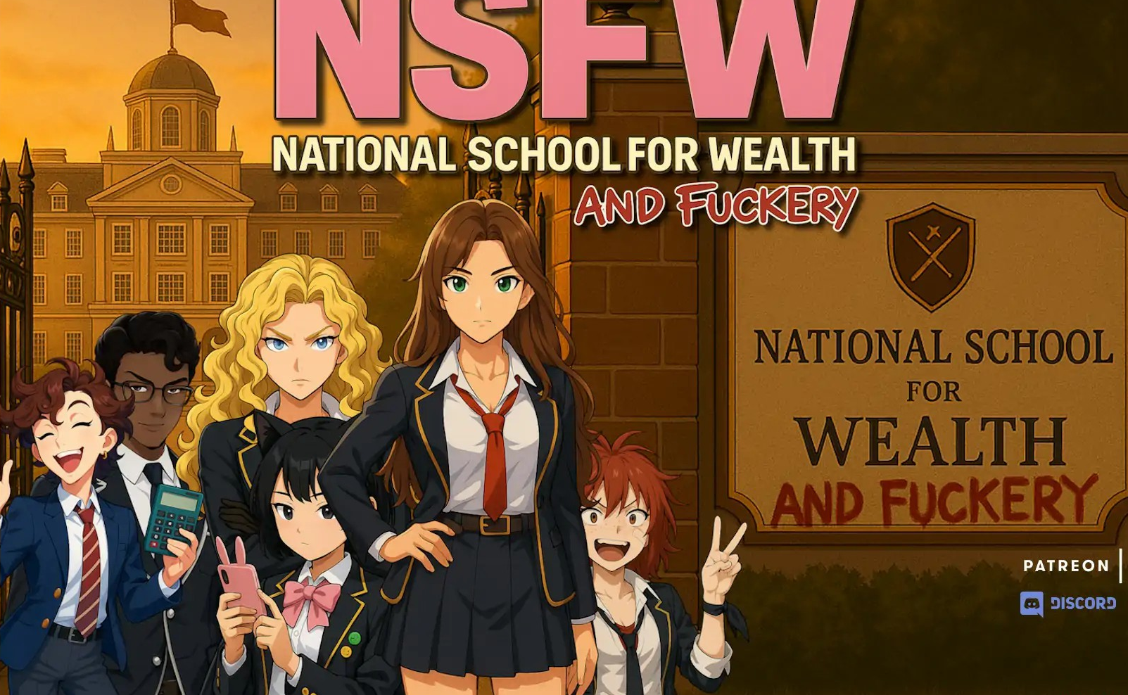 亚SLG【NSFW：财富与性爱学校】v0.4.4.5.1 汉化版 PC+安卓 4.3G